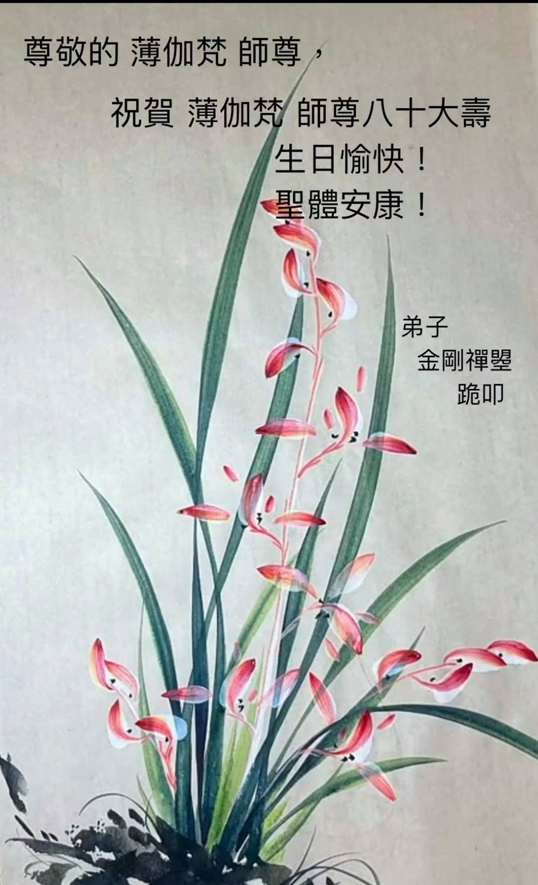 摯誠長老的蘭心。